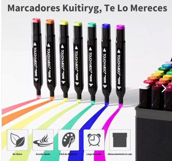 204 pcs Marcadores Doble Punta Plumones