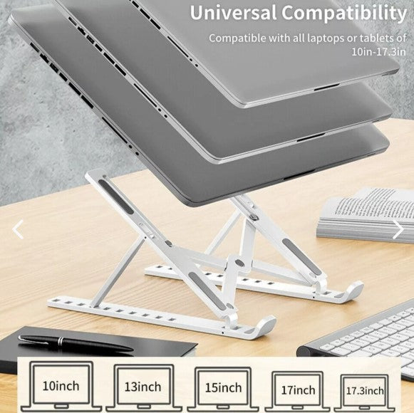 SOPORTE LAPTOP PLEGABLE BLANCO